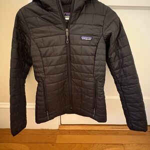 Patagonia Women's Black Nano Puff Hoodie
